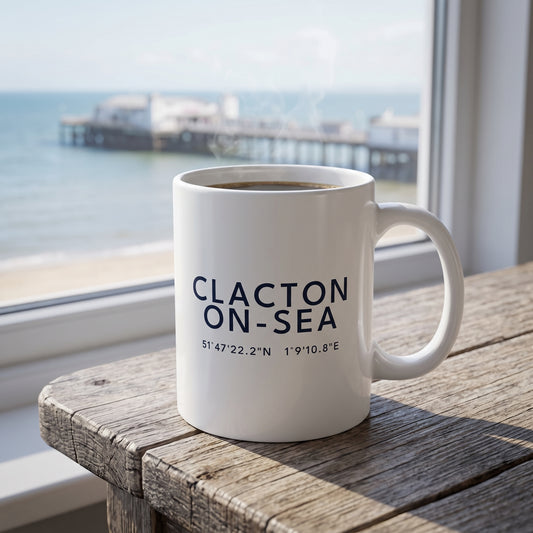 Clacton-on-Sea — Coordinates Ceramic Mug