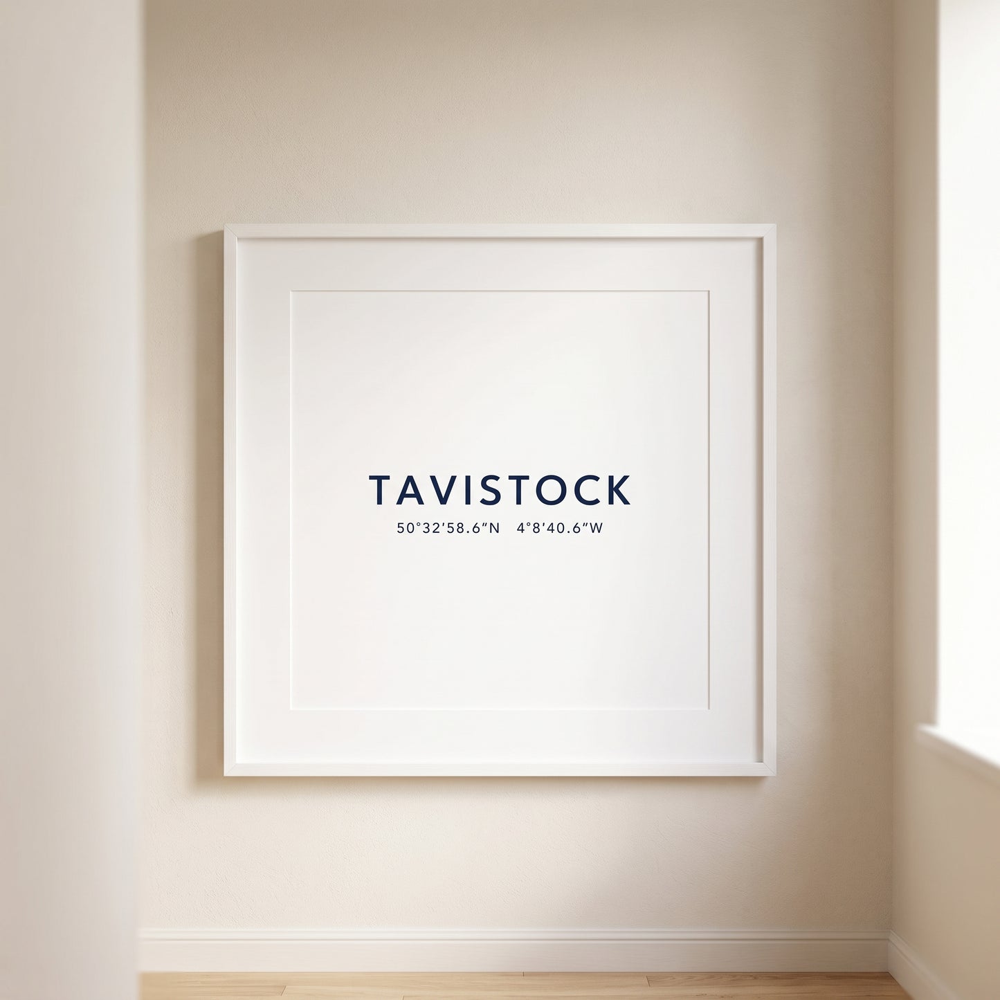 Tavistock — Coordinates Print (White)