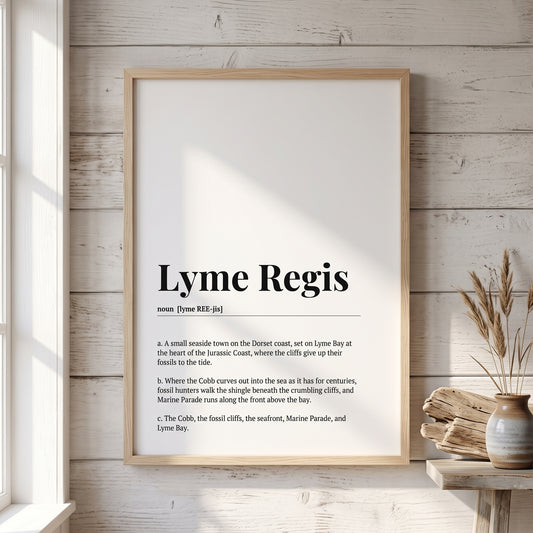 Lyme Regis — Dictionary Print