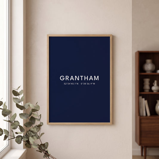 Grantham — Coordinates Print