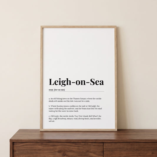 Leigh-on-Sea — Framed Dictionary Print