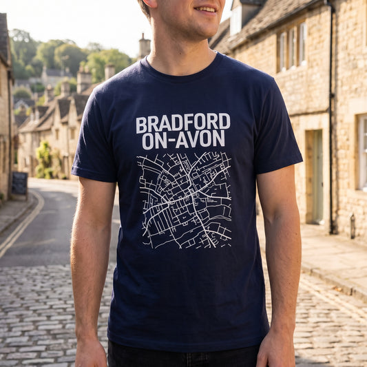Bradford-on-Avon — Navy Tee