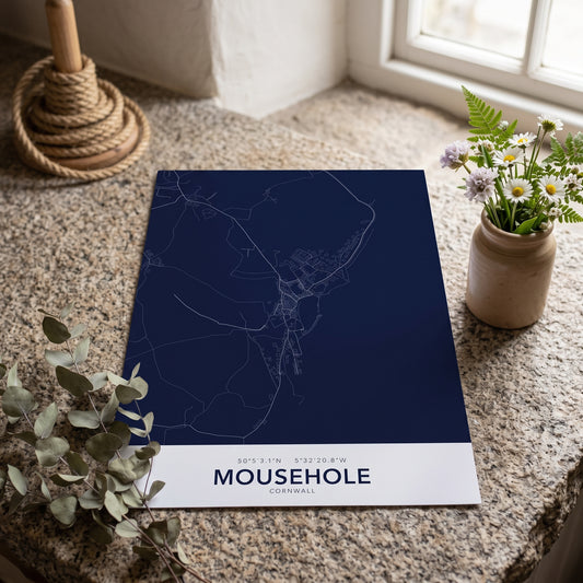 Mousehole — Map Print
