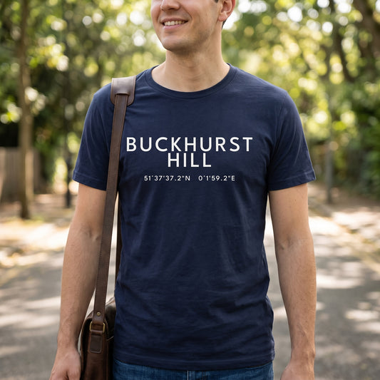 Buckhurst Hill — Coordinates Navy Tee