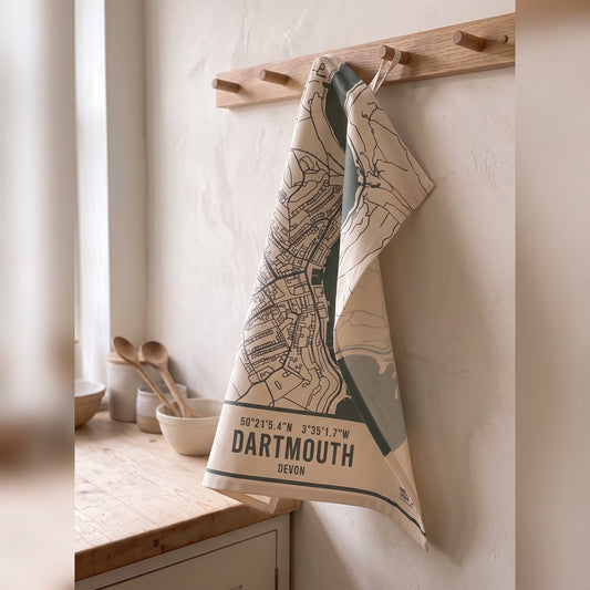 Dartmouth — Map Tea Towel