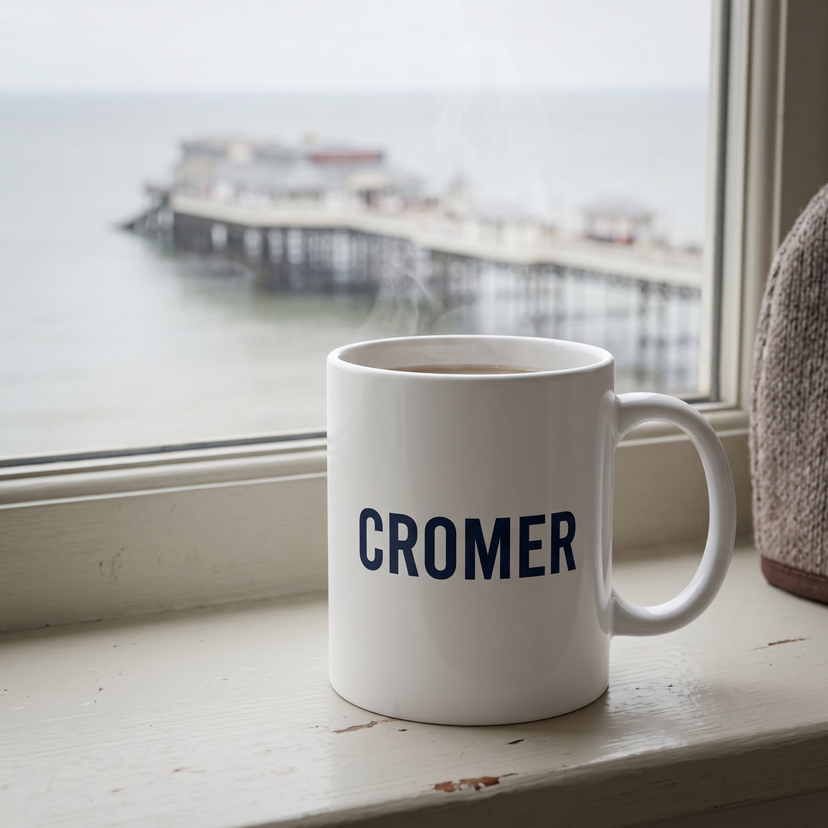 Your Town Merch — Cromer Ceramic Mug lifestyle