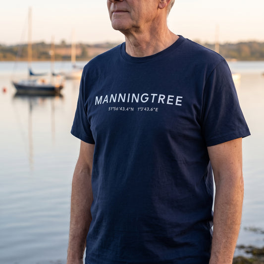 Manningtree — Coordinates Navy Tee