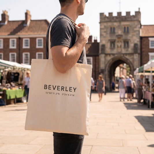 Your Town Merch — Beverley — Coordinates Natural Tote lifestyle