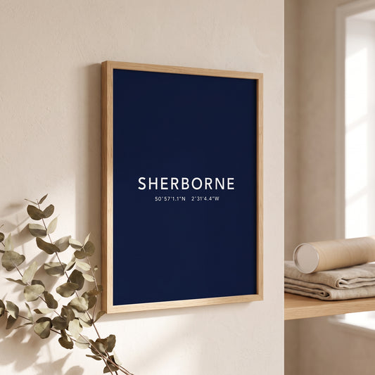 Sherborne — Coordinates Print