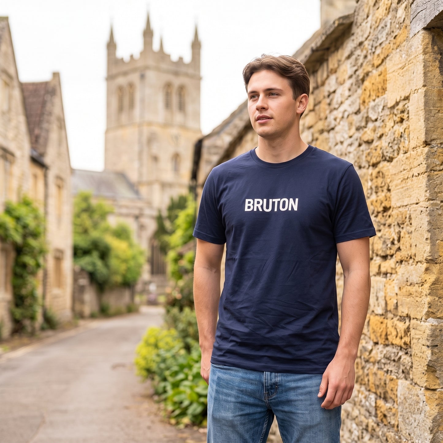 Bruton — Navy Tee