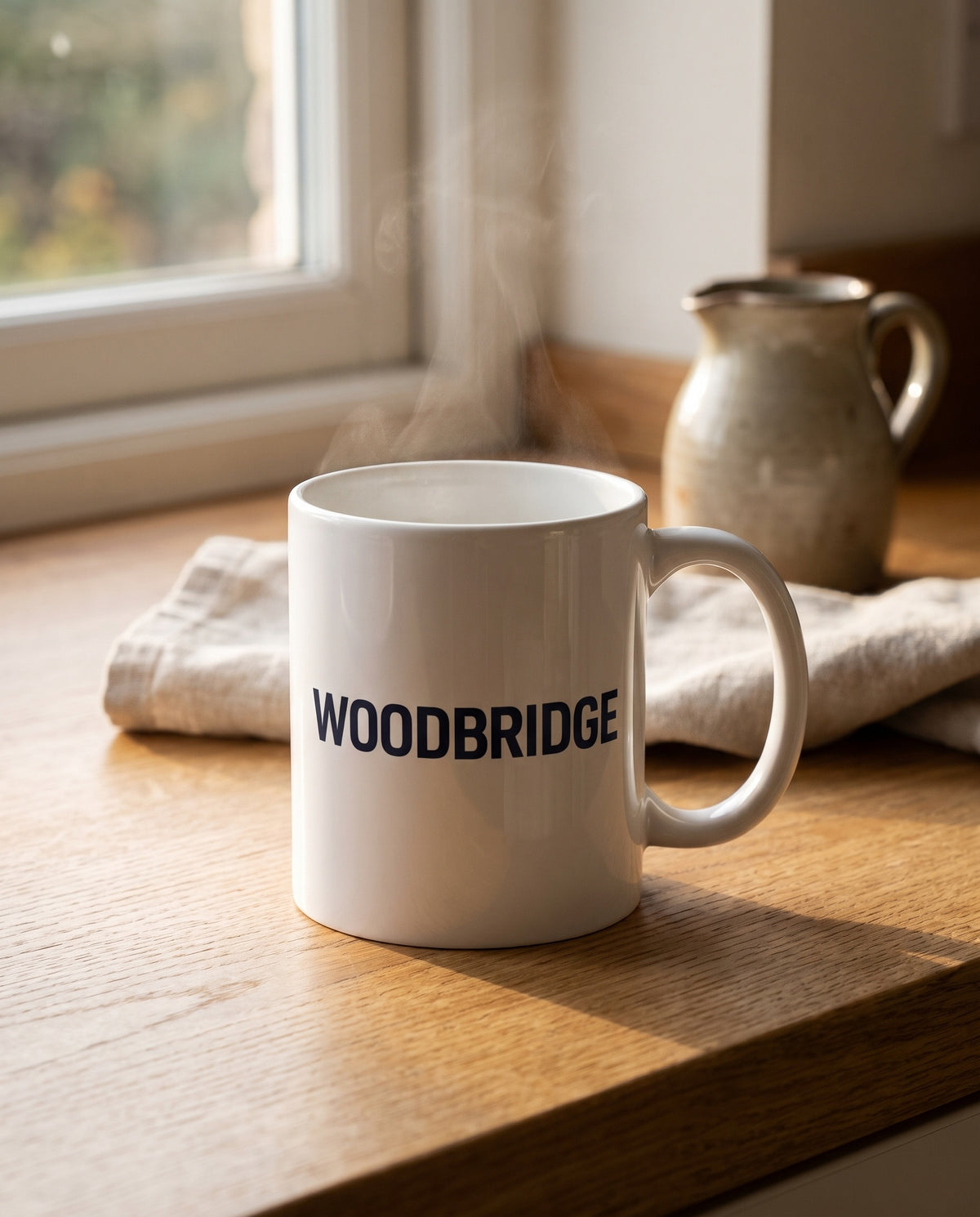 Your Town Merch — Woodbridge Ceramic Mug lifestyle
