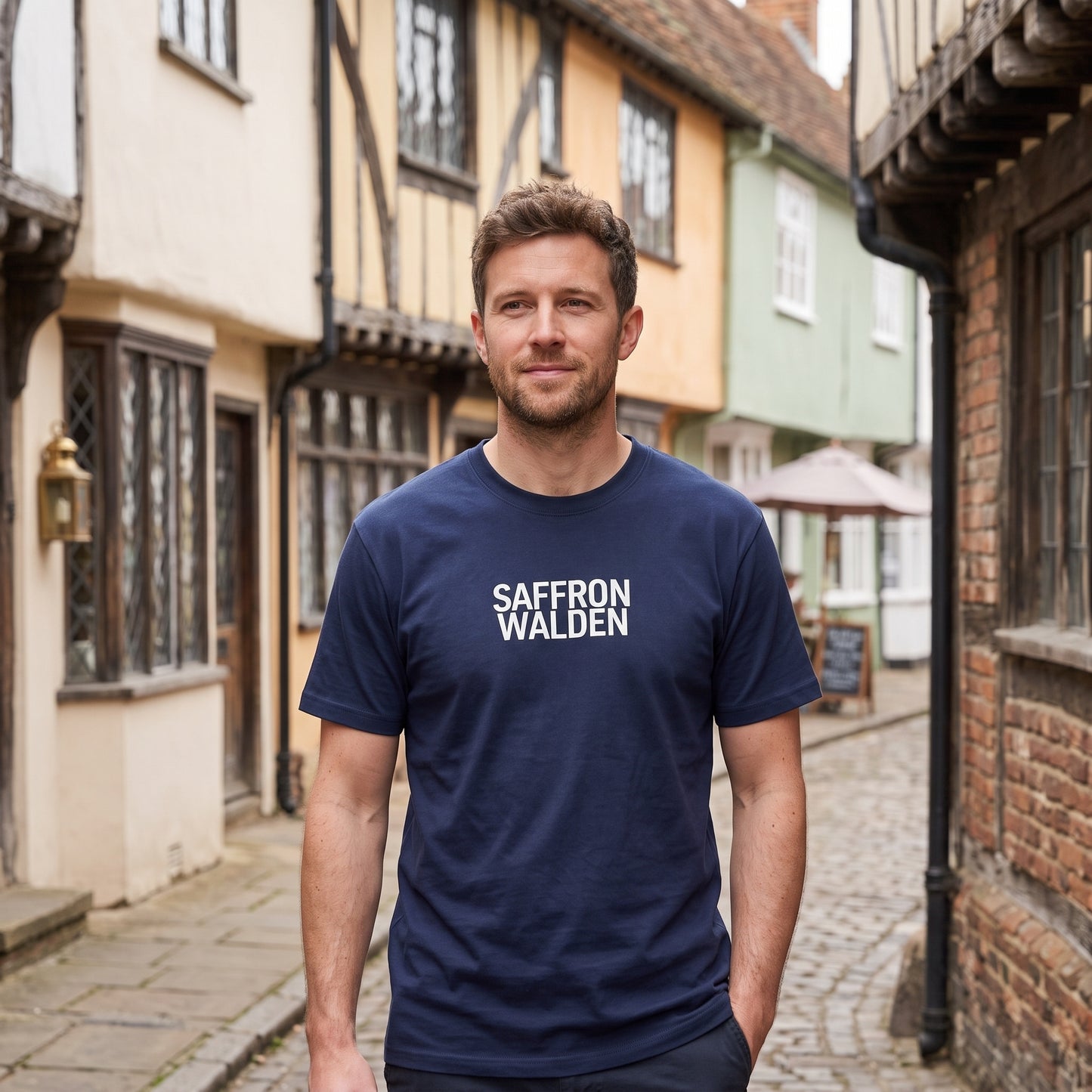 Saffron Walden — Navy Tee