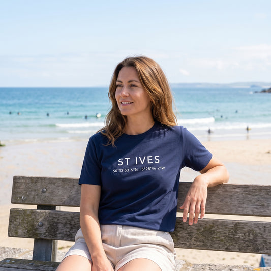 St Ives — Coordinates Navy Tee