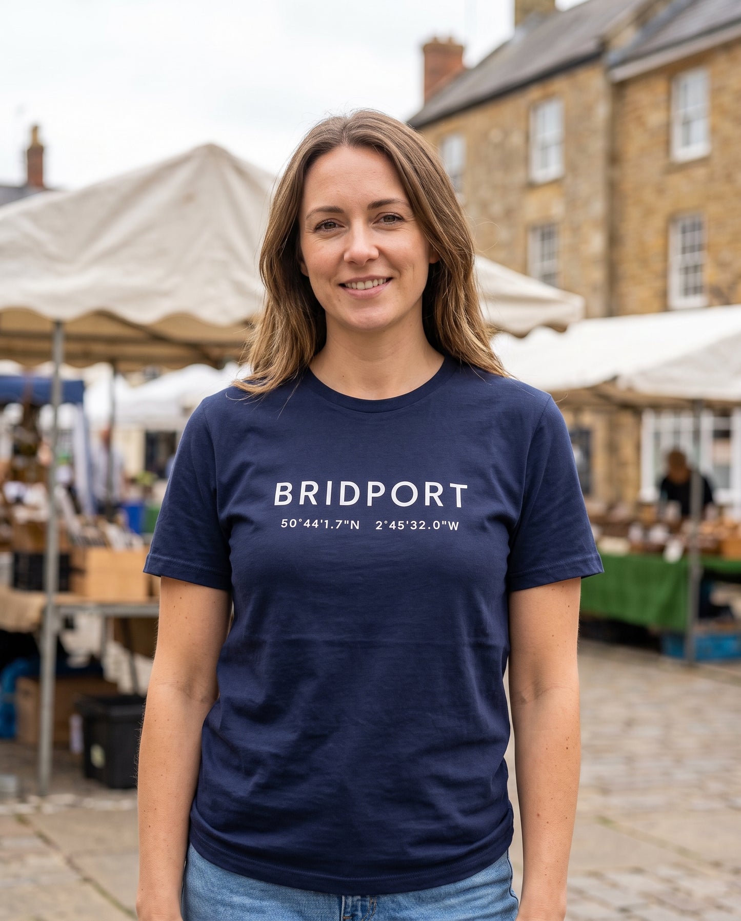 Bridport — Coordinates Navy Tee