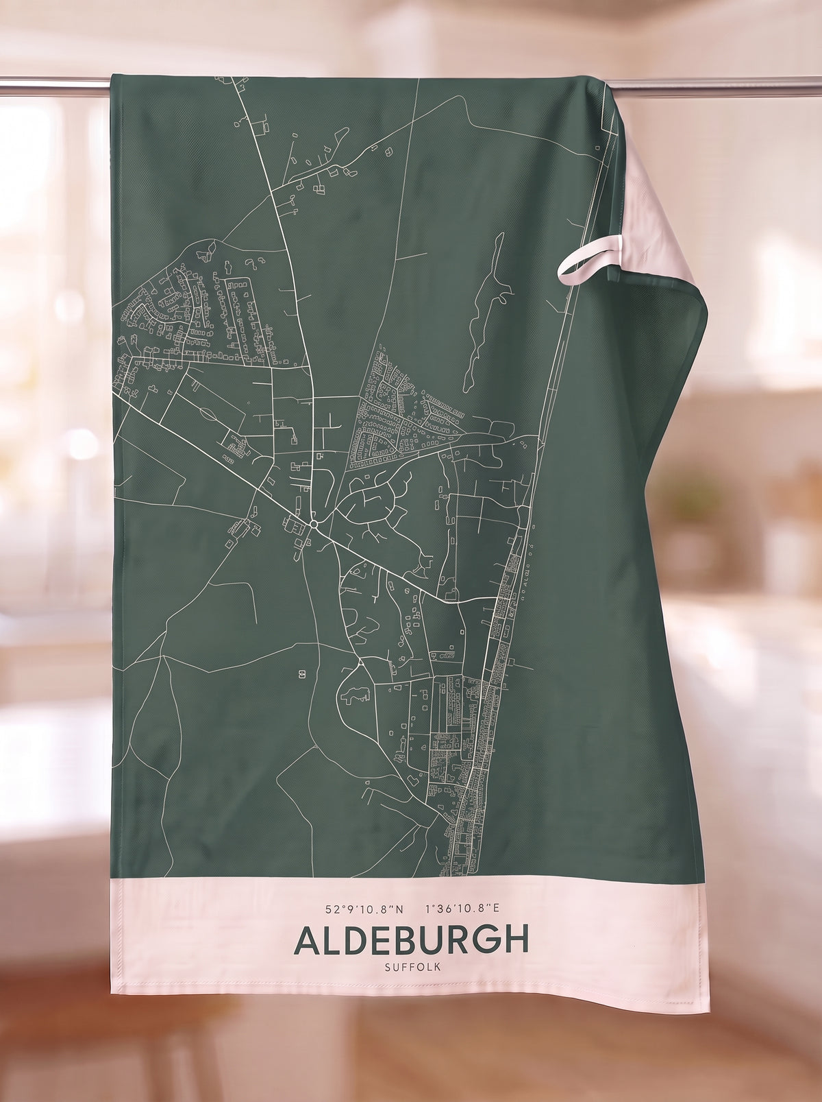 Aldeburgh — Map Tea Towel