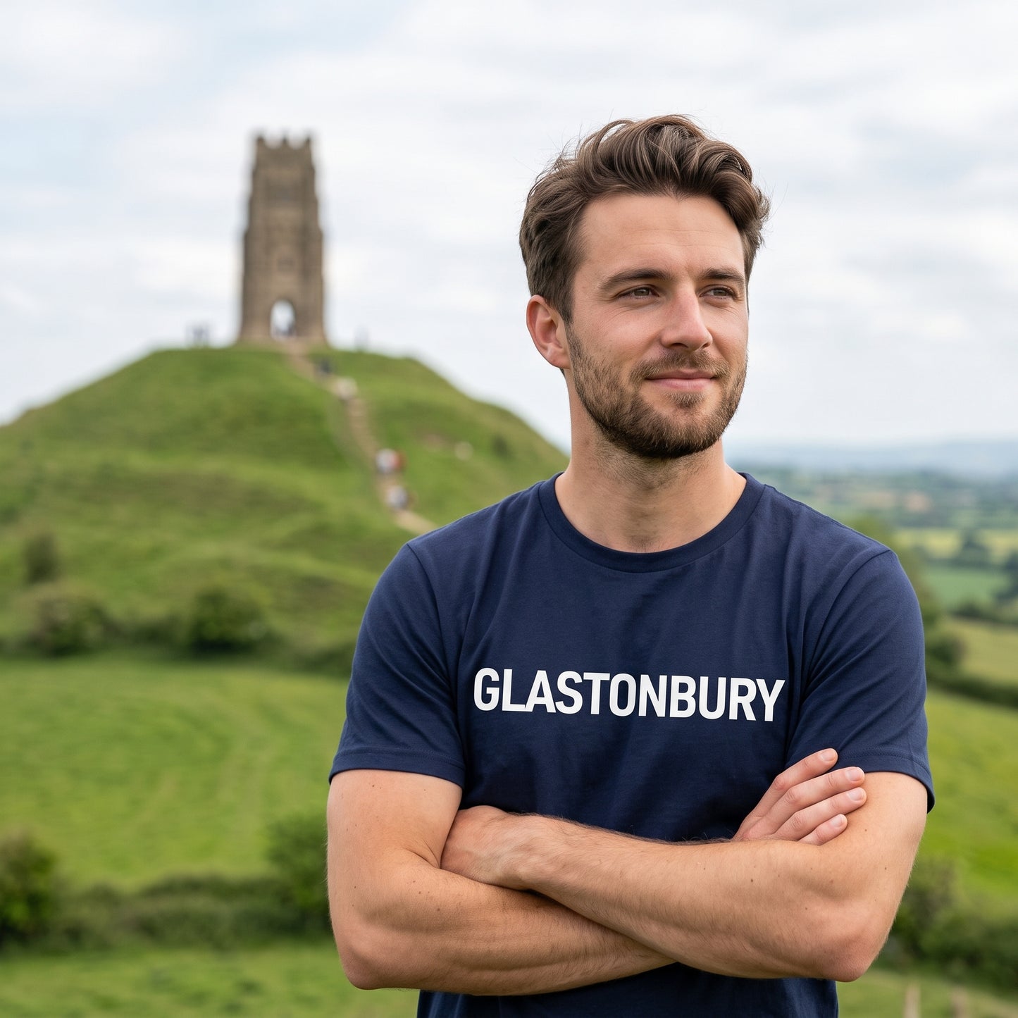 Glastonbury — Navy Tee