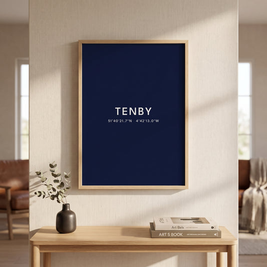 Tenby — Coordinates Print