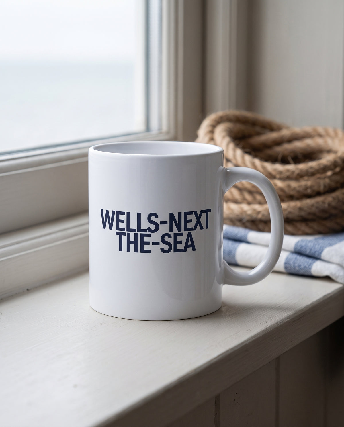 Your Town Merch — Wells-next-the-Sea Ceramic Mug lifestyle