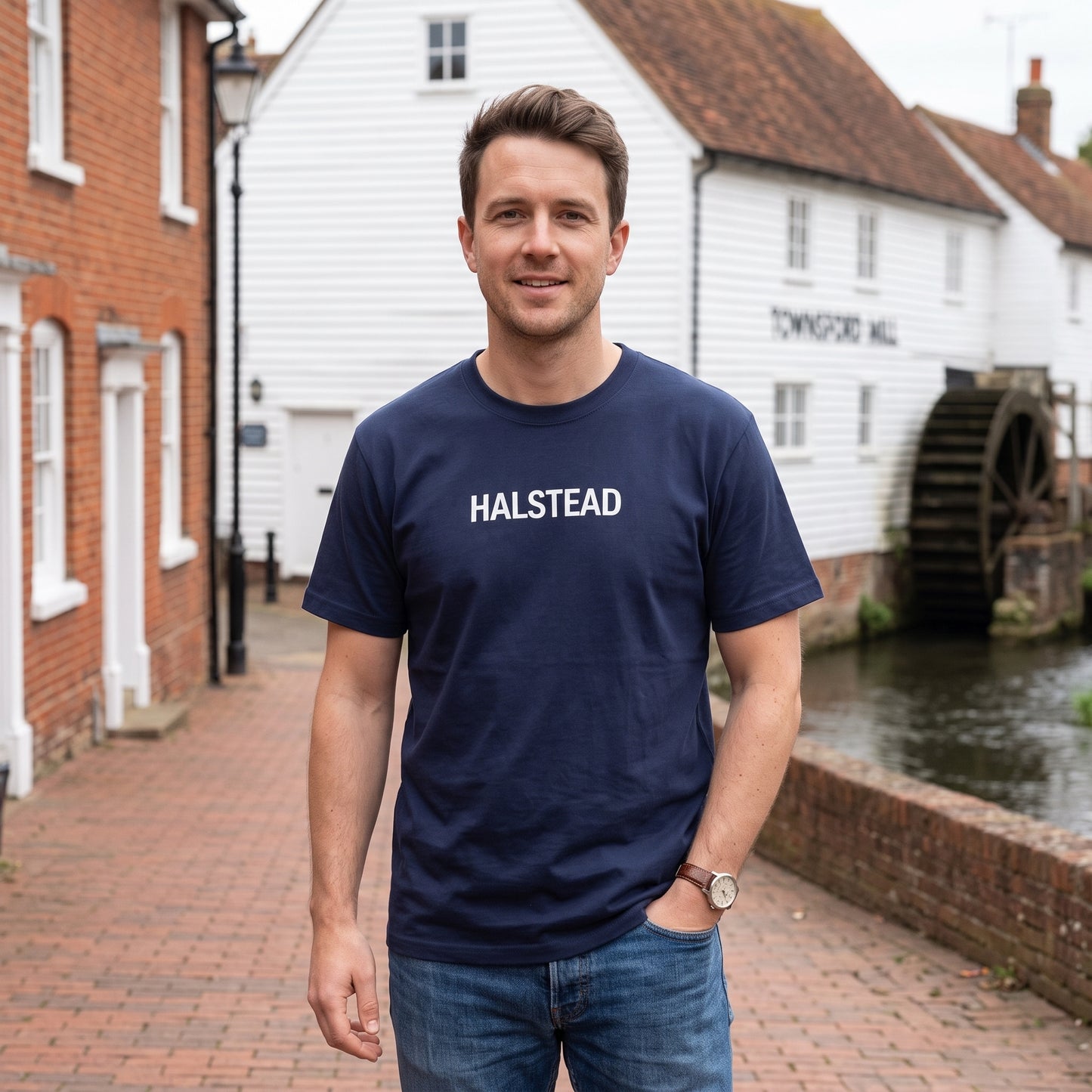 Halstead — Navy Tee