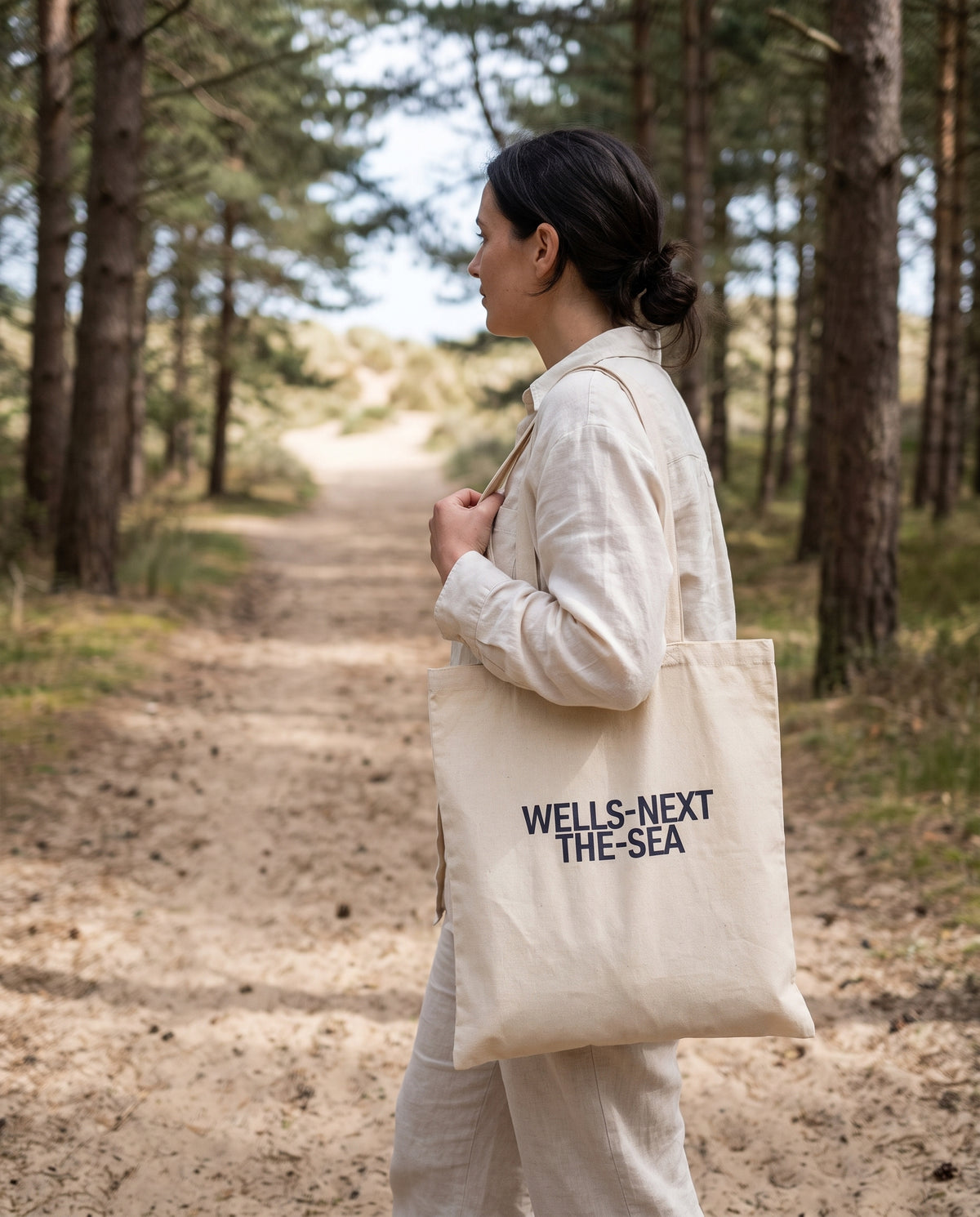 Your Town Merch — Wells-next-the-Sea Natural Tote lifestyle