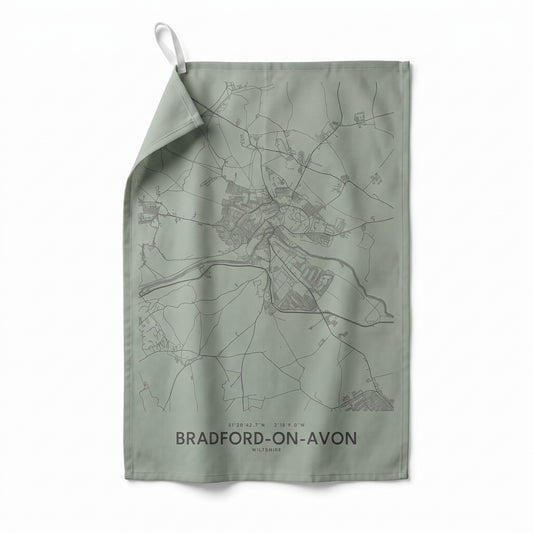 Bradford-on-Avon — Map Tea Towel