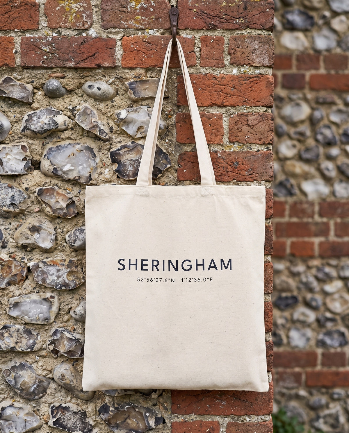 Your Town Merch — Sheringham Coordinates Natural Tote lifestyle