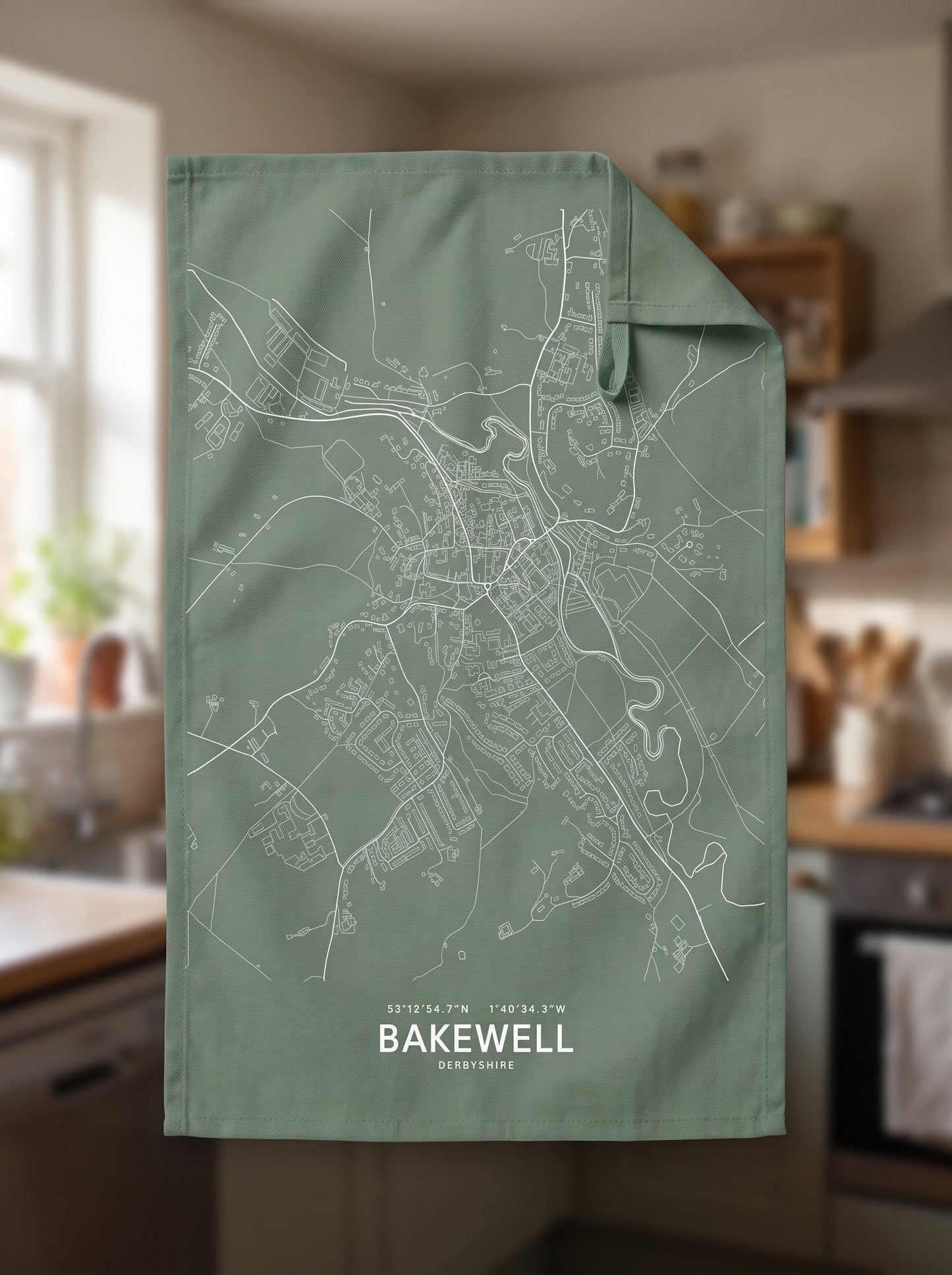 Bakewell — Map Tea Towel
