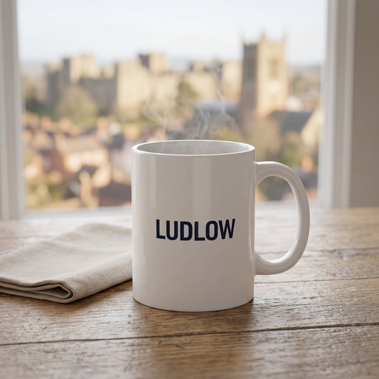 Your Town Merch — Ludlow Ceramic Mug lifestyle