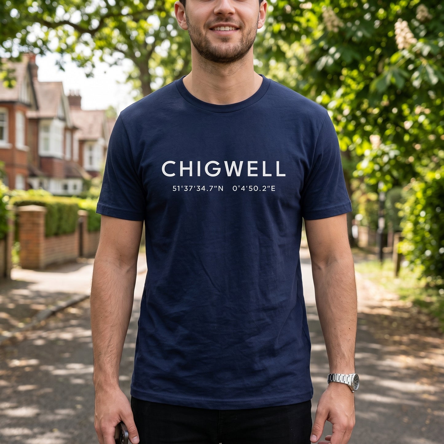 Chigwell — Coordinates Navy Tee