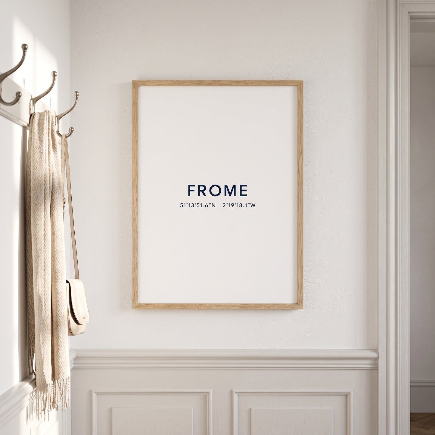 Frome — Coordinates Print (White)