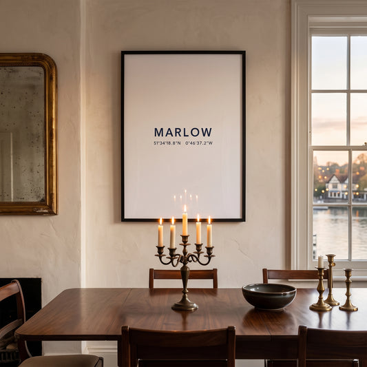 Marlow — Framed Coordinates Print