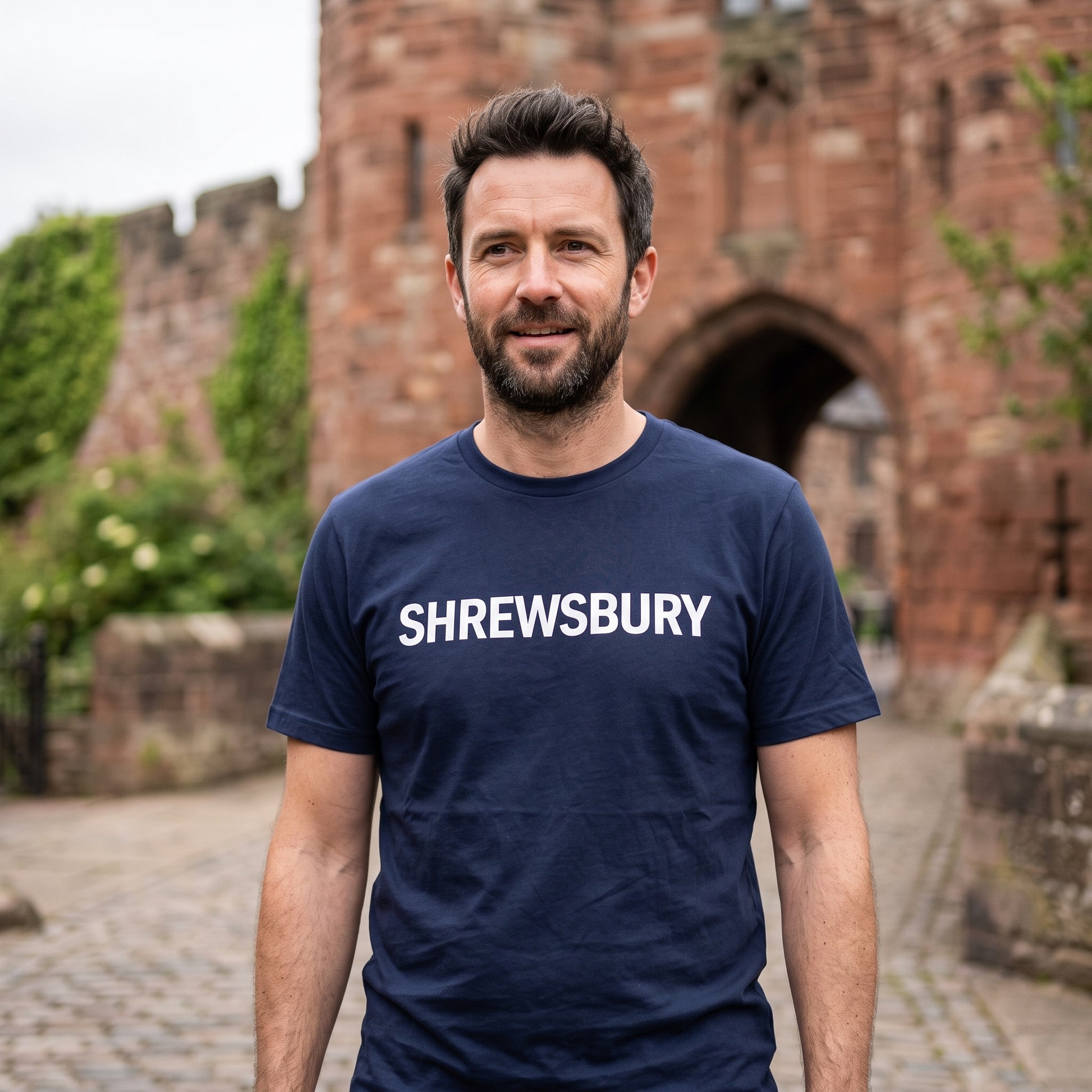 Your Town Merch — Shrewsbury — Navy Tee