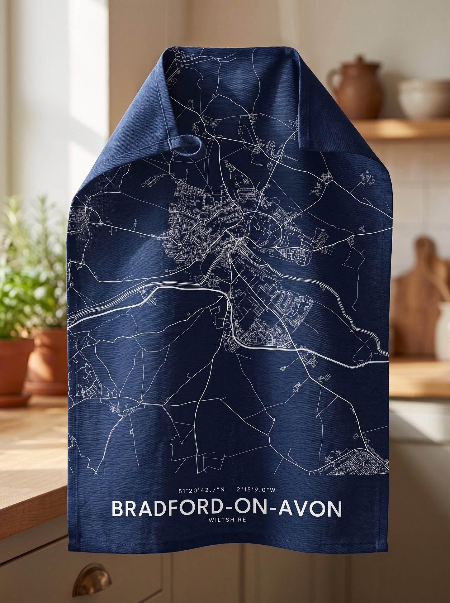 Bradford-on-Avon — Map Tea Towel