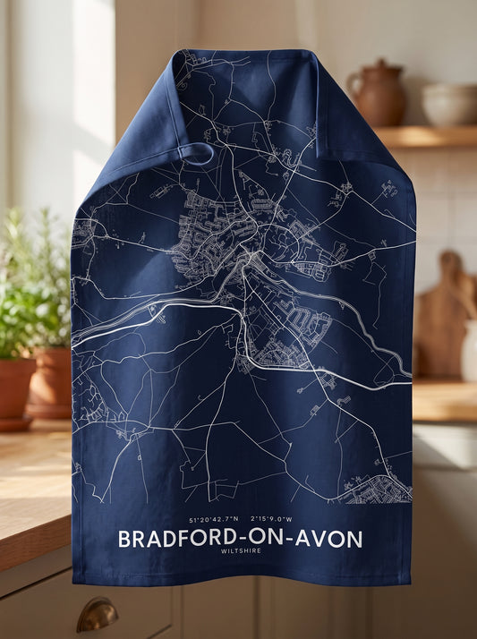 Bradford-on-Avon — Map Tea Towel