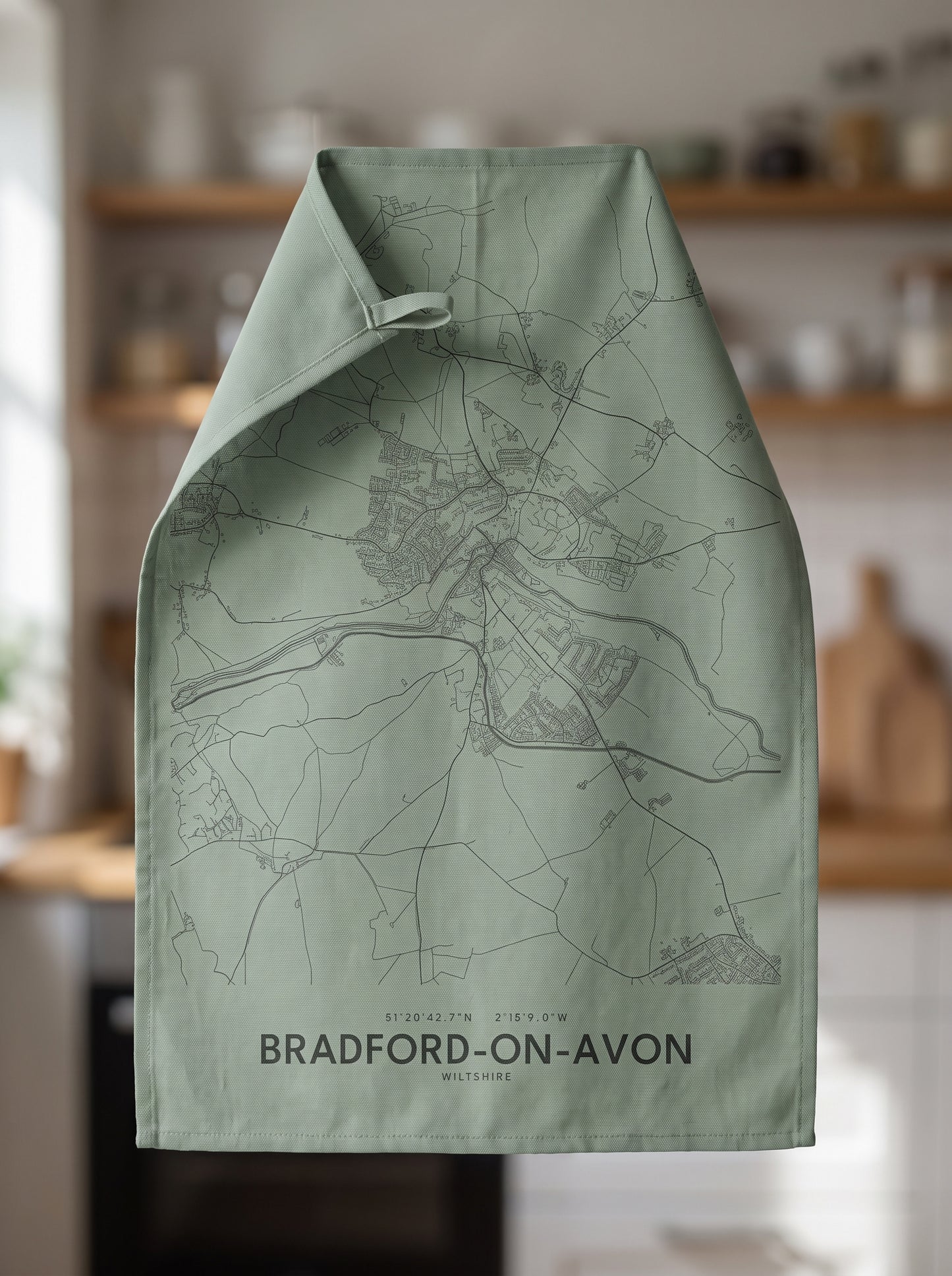 Bradford-on-Avon — Map Tea Towel