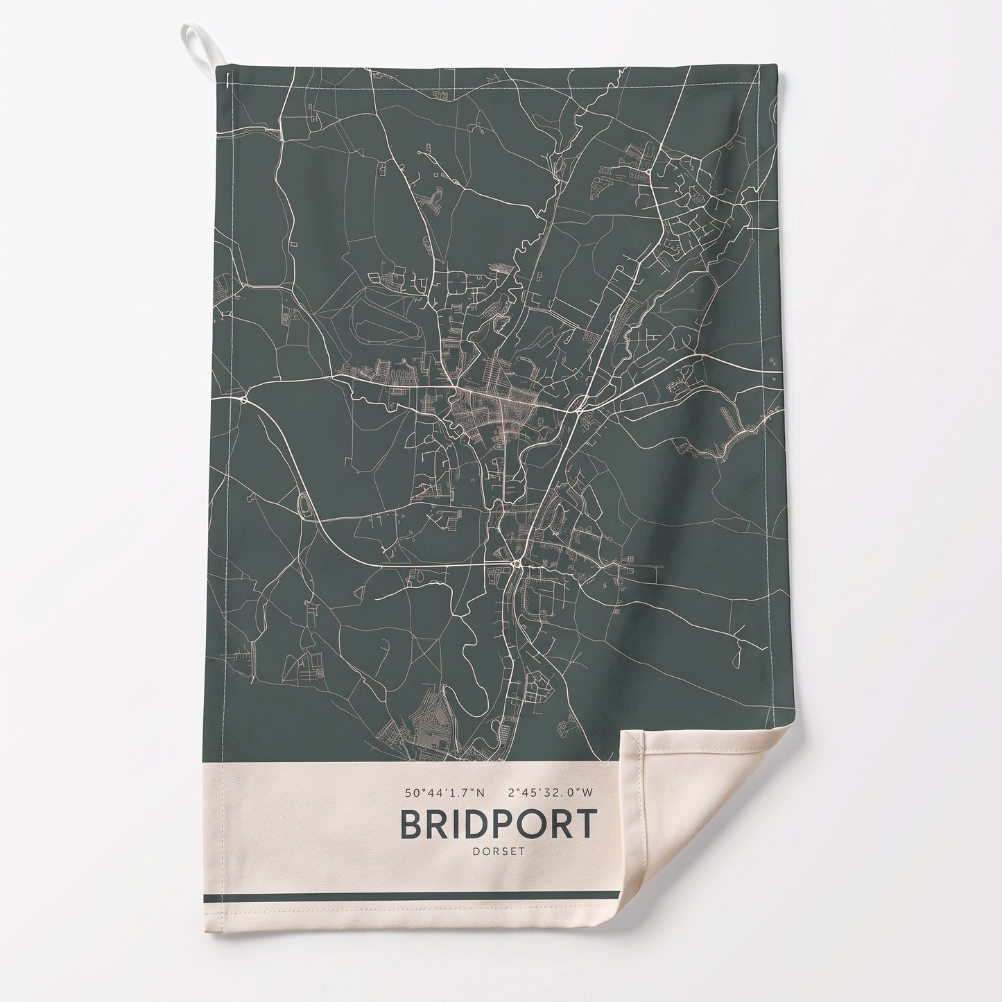 Bridport — Map Tea Towel