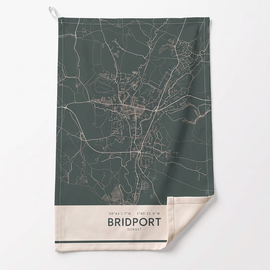 Bridport — Map Tea Towel