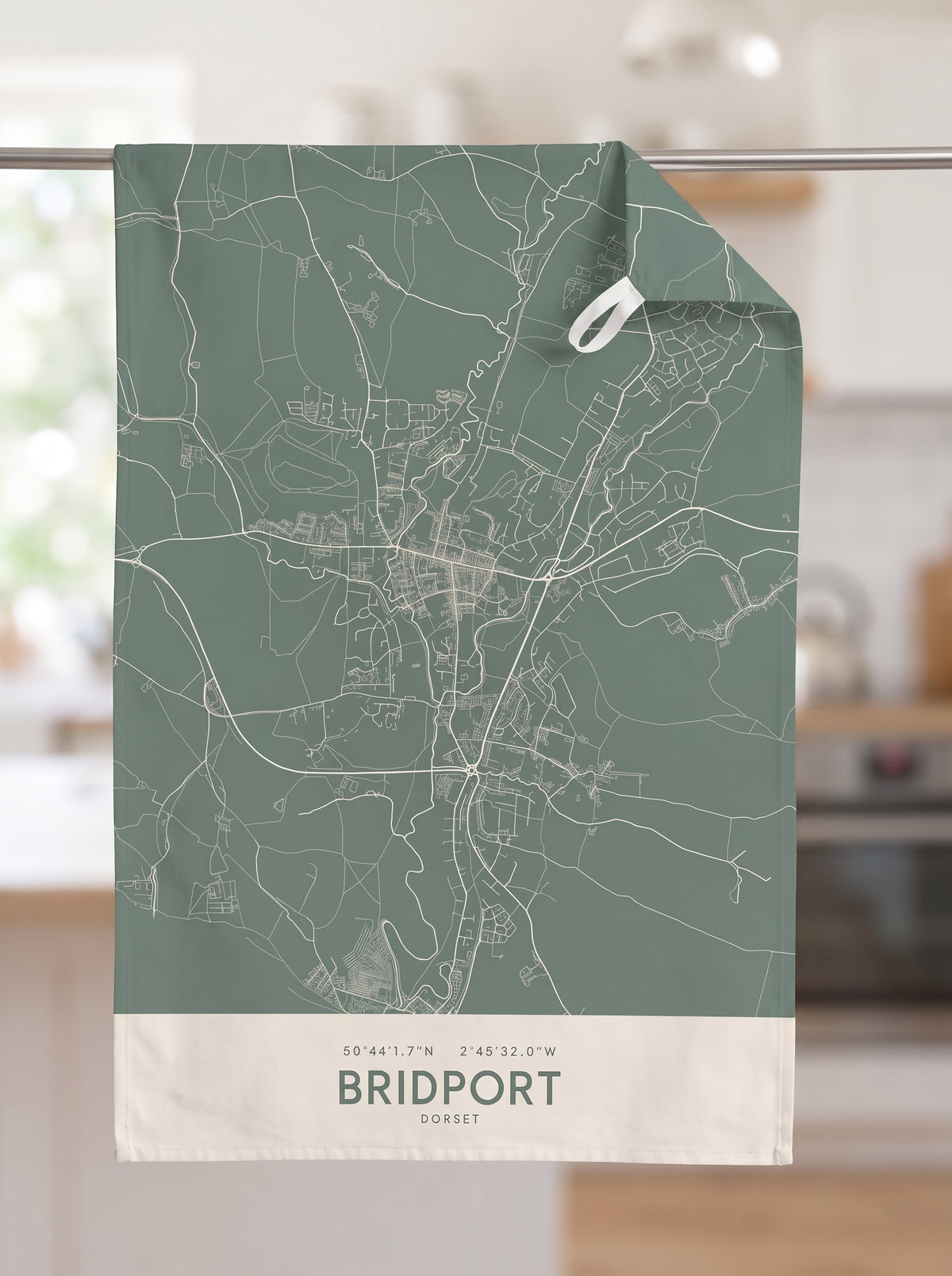 Bridport — Map Tea Towel