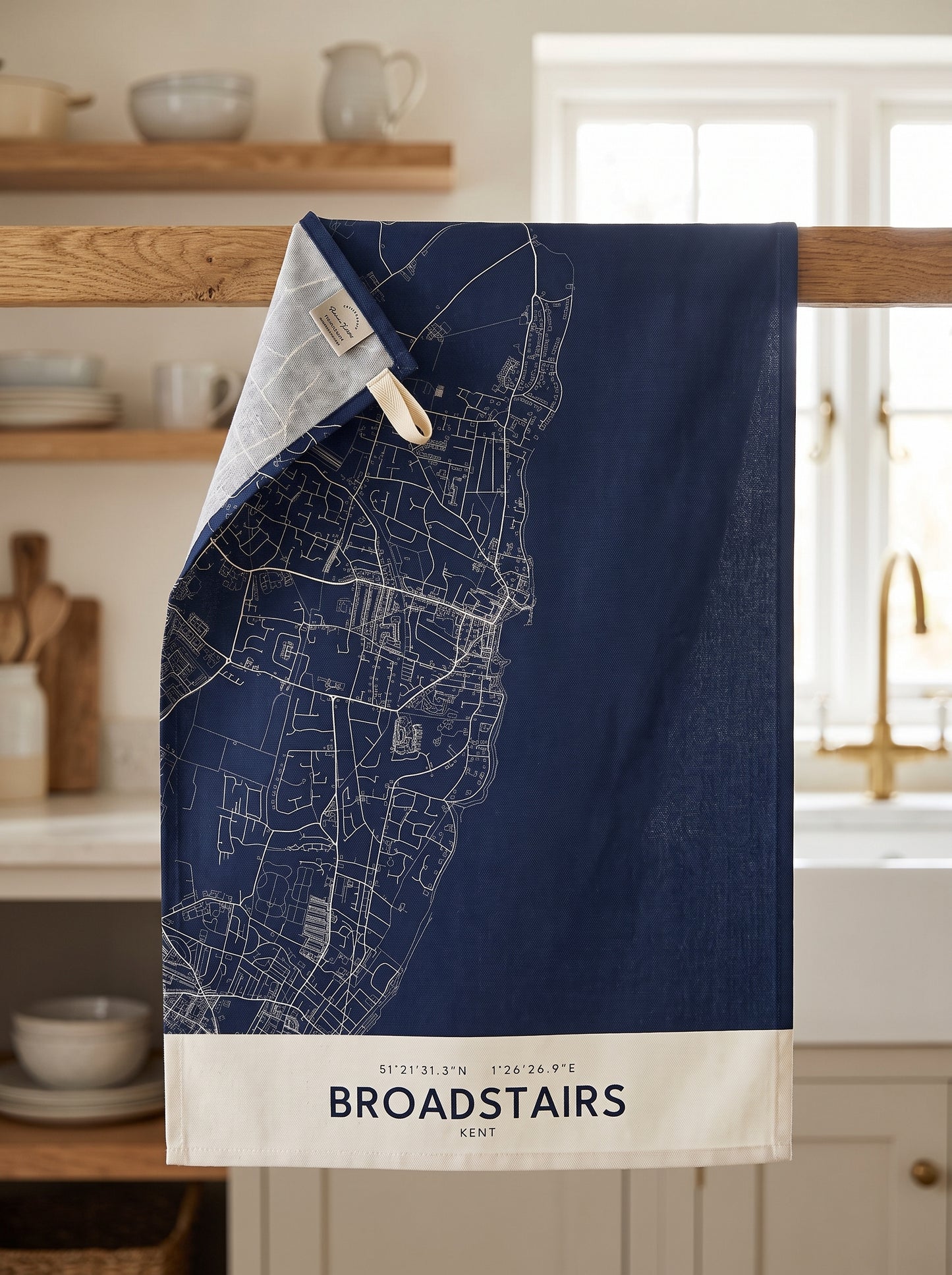 Broadstairs — Map Tea Towel