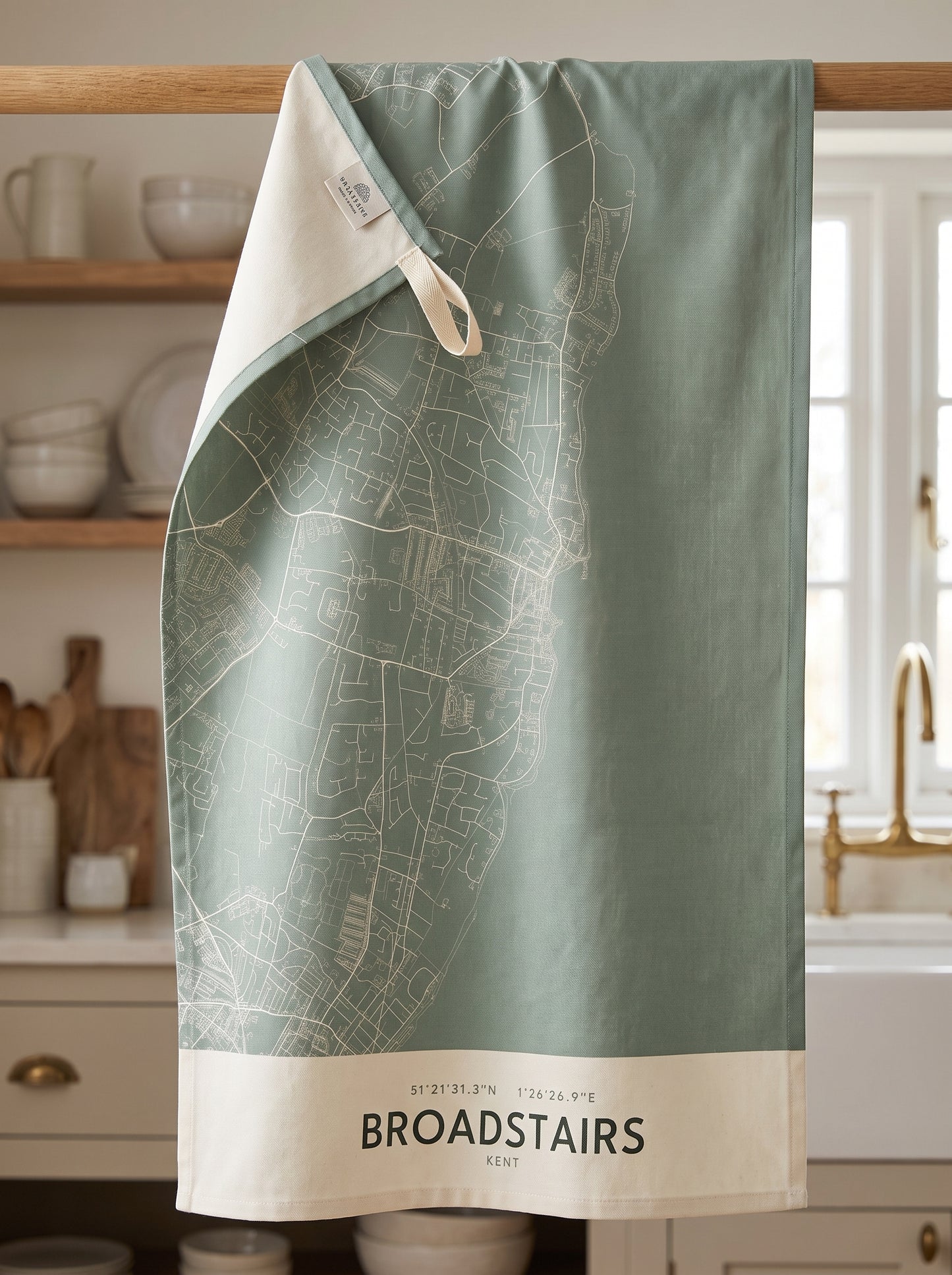 Broadstairs — Map Tea Towel