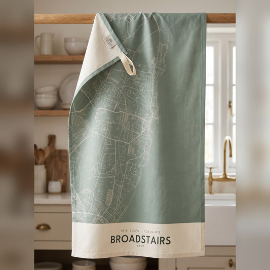 Broadstairs — Map Tea Towel