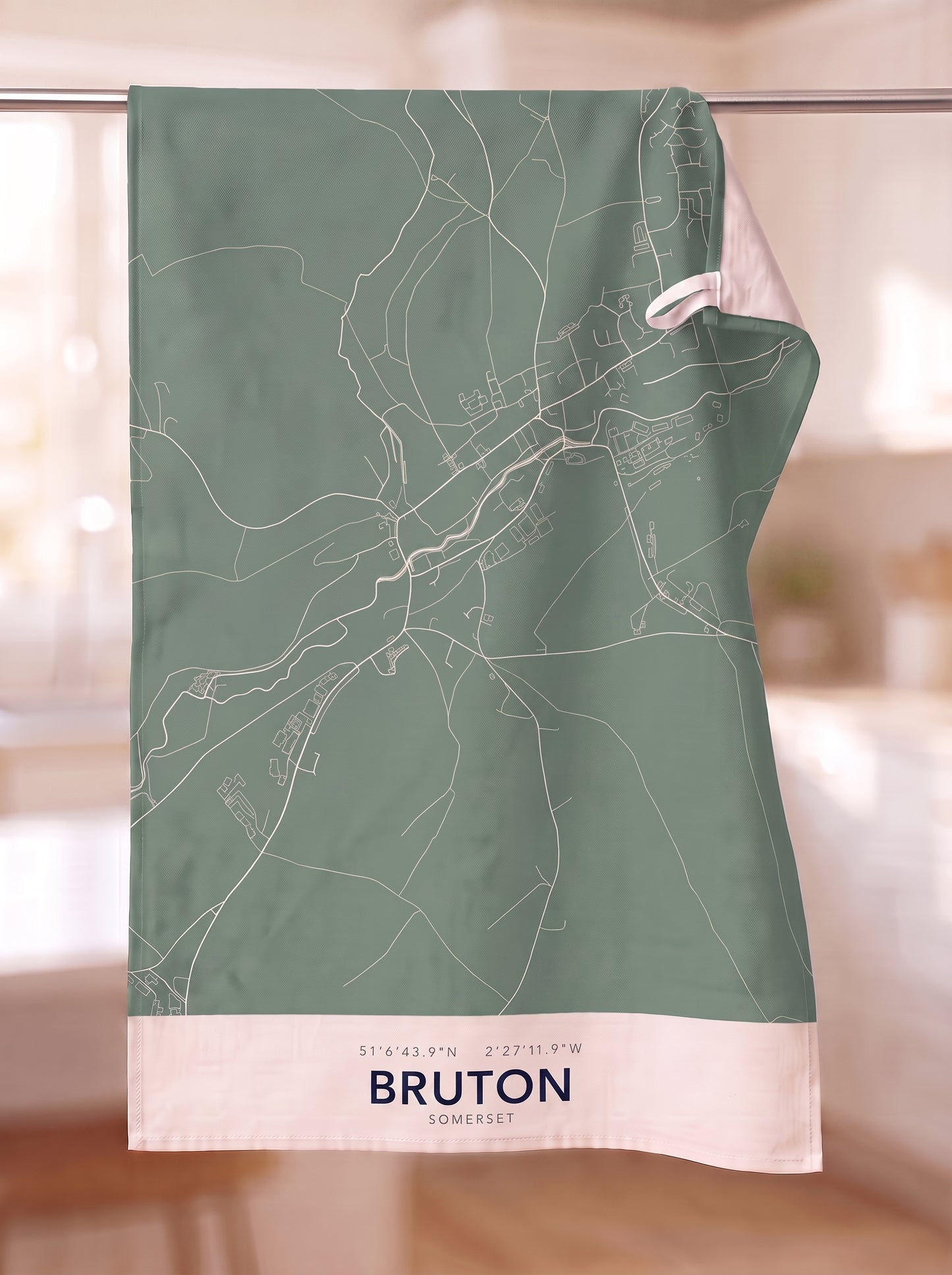 Bruton — Map Tea Towel