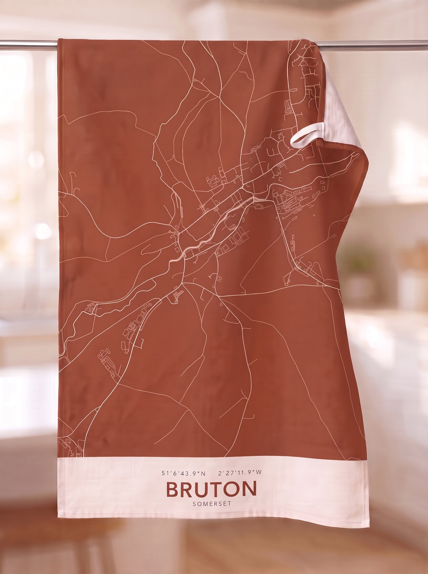 Bruton — Map Tea Towel