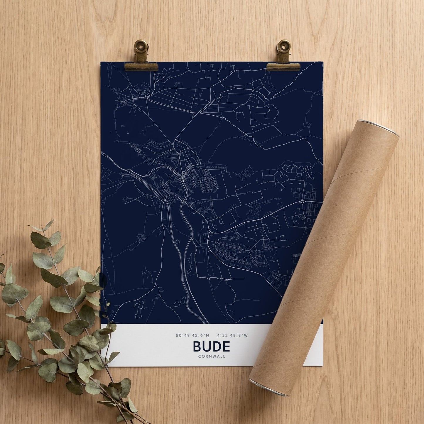 Bude — Map Print