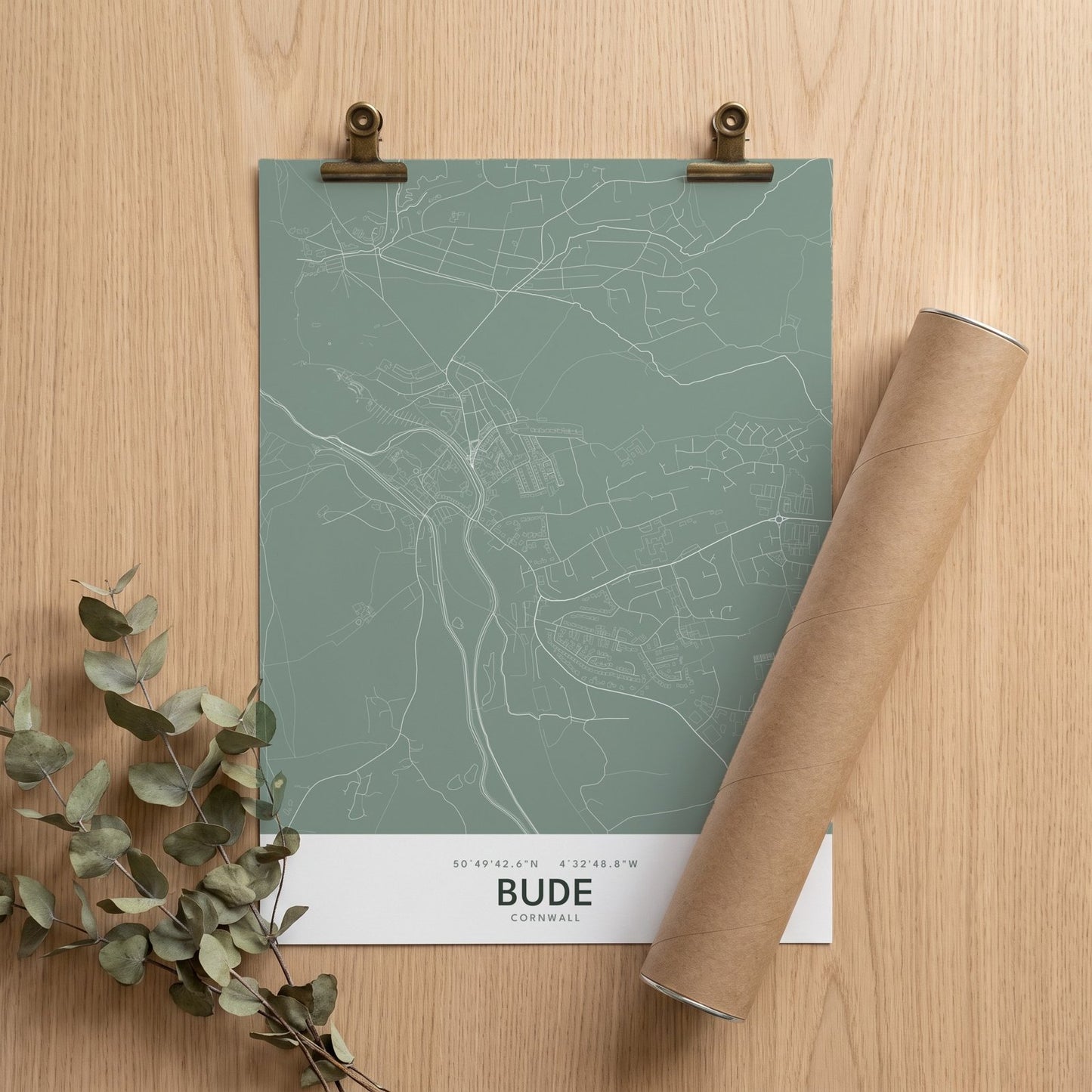 Bude — Map Print