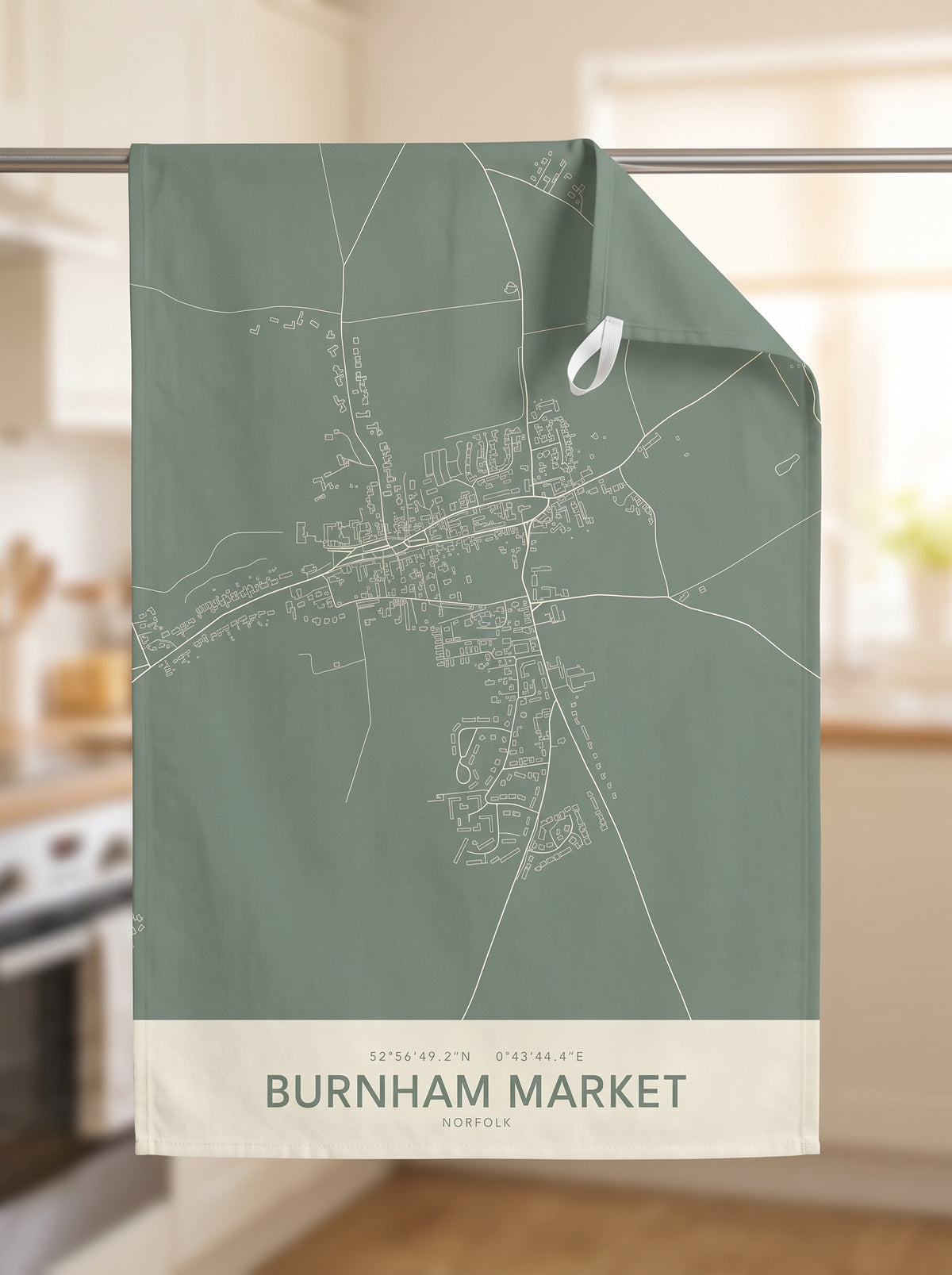 Burnham Market — Map Tea Towel