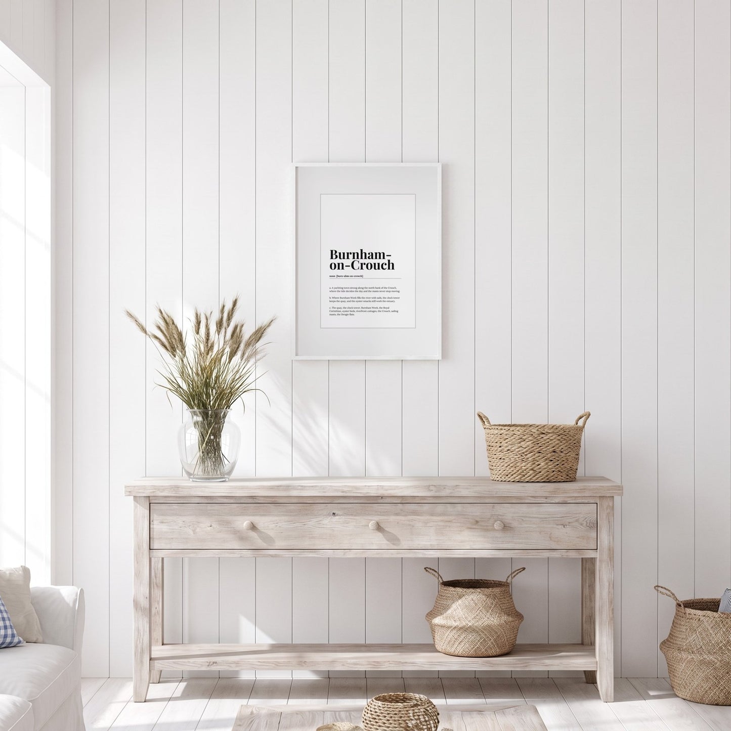 Burnham-on-Crouch — Framed Dictionary Print