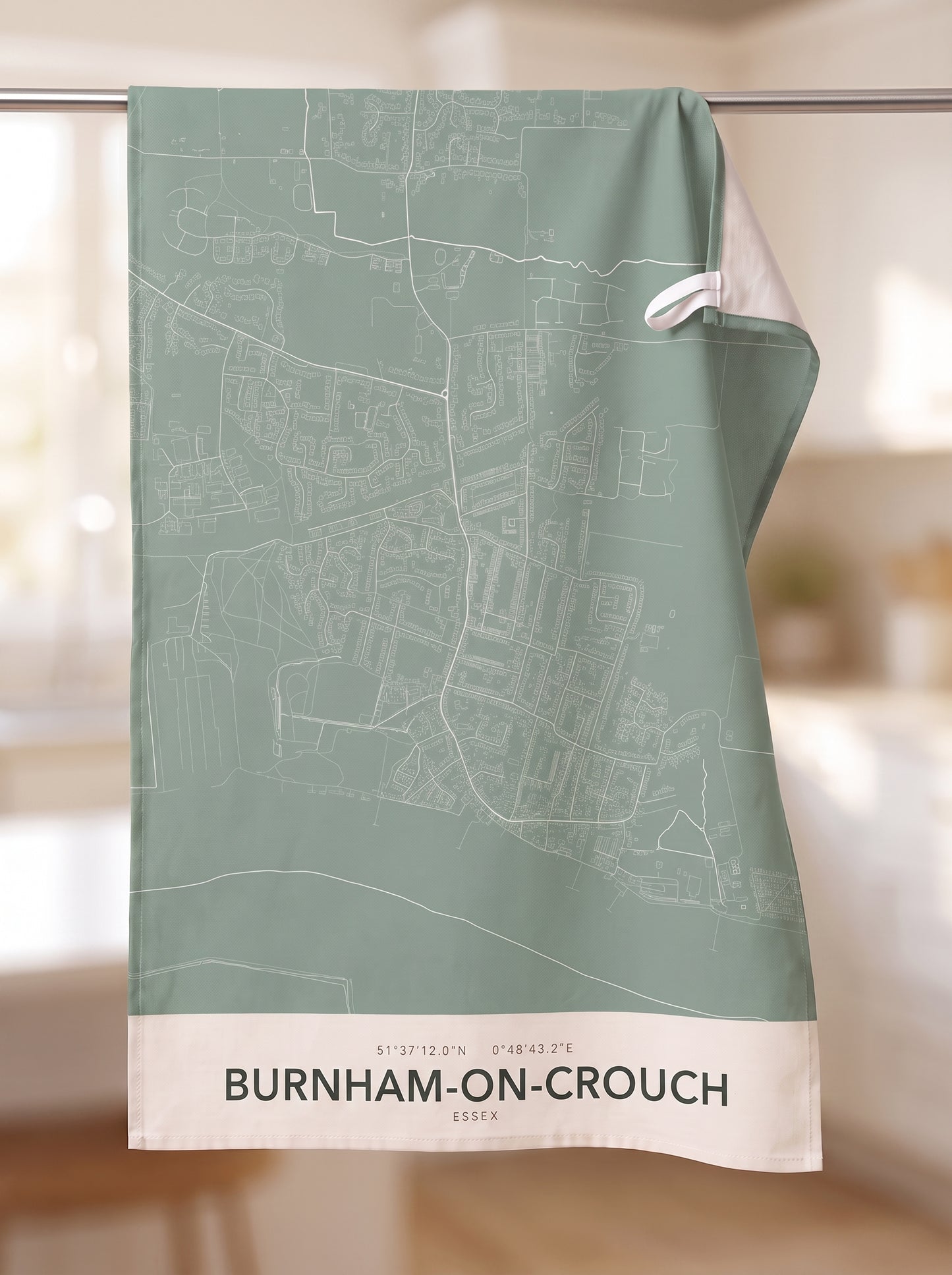 Burnham-on-Crouch — Map Tea Towel