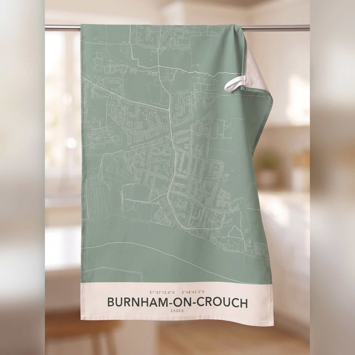 Burnham-on-Crouch — Map Tea Towel