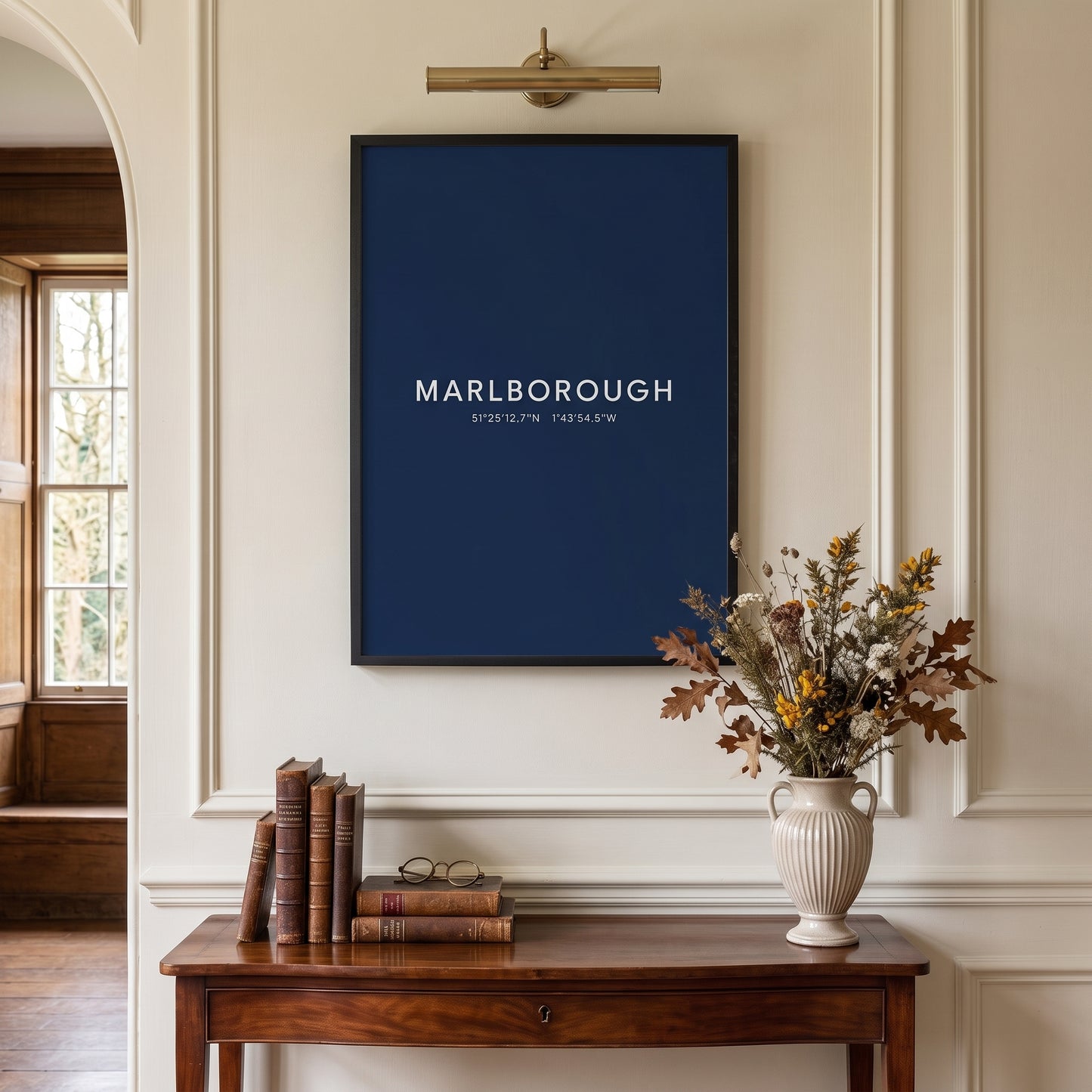Marlborough — Framed Coordinates Print